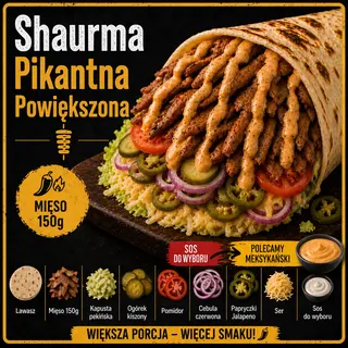 Shaurma Pikantna Powiększona 500g