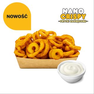 Frytki Zakręcone z sosem Sarepskim