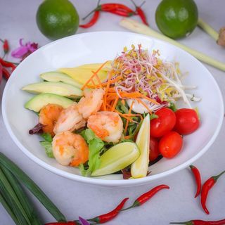 Krewetki z warzywami