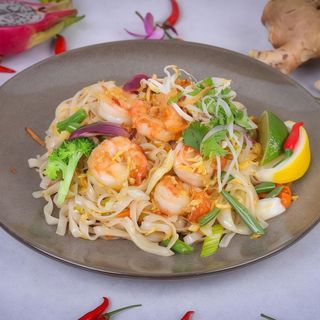 Makaron z krewetkami