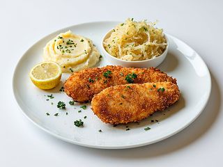 Schabowy z jajkiem sadzonym