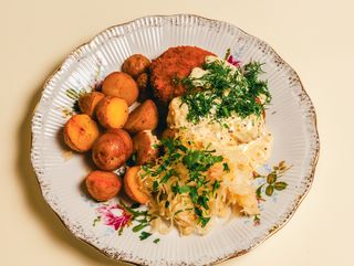 Kotlet  z kalafiora i ziemniaków