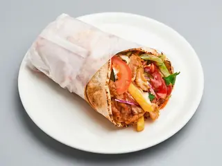 Kebab w cieście z podwójnym mięsem