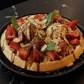 Gofr Nutella z Truskawkami