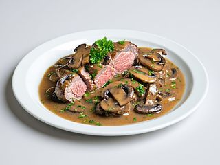 Polędwiczki w sosie grzybowym