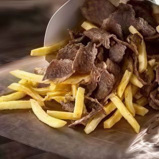 Kebab Box samo mięso z frytkami