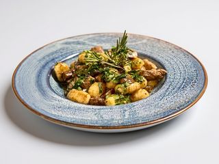 Gnocchi z grzybami i polędwiczką wieprzową