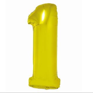 Balon z Helem Cyfra 1 złota