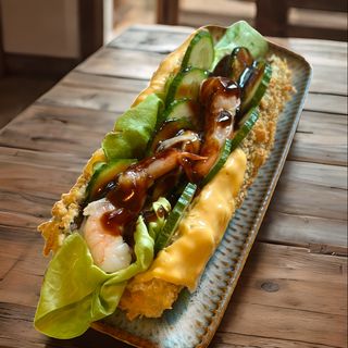 Sushi dog krewetki