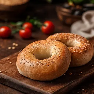 Bajgiel z ziarnami