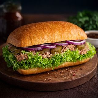 Kanapka z szarpaną wieprzowiną BBQ