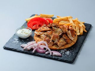 Kebab w bułce z samym mięsem