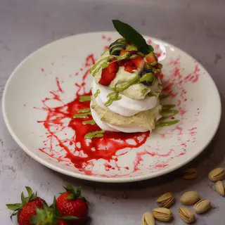 Beza Pavlova pistacjowa