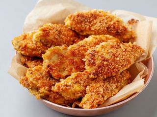 Stripsy z kurczaka + frytki