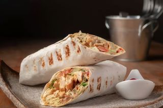 Kebab średni z frytkami 30 cm