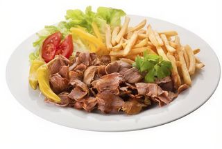 Kebab zestaw z frytkami