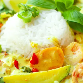 Warzywa po tajsku curry