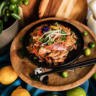 Panda box - kurczak z warzywami i ryżem, ostry 450g