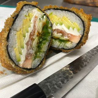 Salmon burger
