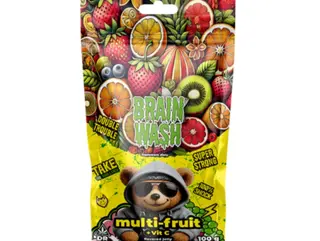 Żelki konopne CBD Brain Wash Wieloowocowe 100g + witamina C