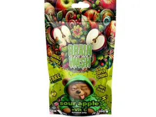 Żelki konopne CBD Brain Wash Sour Apple 100g