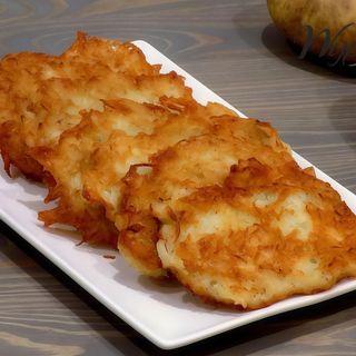 Placki ziemniaczane ze śmietaną plus surowki