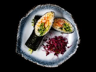 Handroll z krewetką