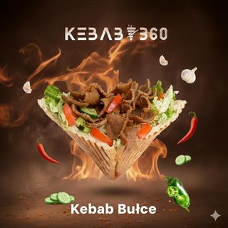 Kebab w bułce samo mięso standard