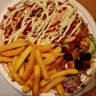 Talerz kebab mega serem