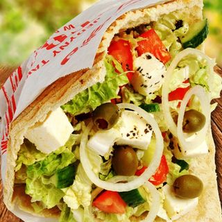 kebab w bułce wege duzy