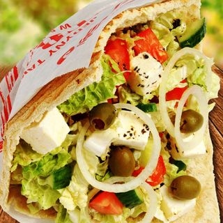 kebab w bułce wege standard.