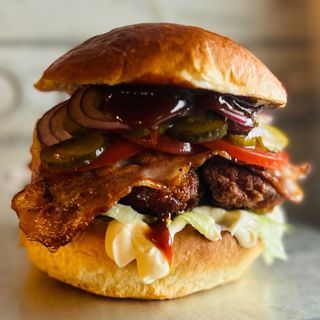 Golden BBQ Chicken Burger