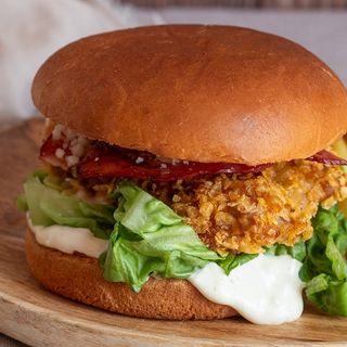 Hamburguesa de pollo solo