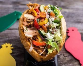 Bułka duża samo mięso