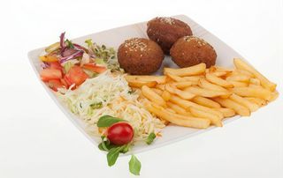 Talerz  wegetariańskie z Falafel