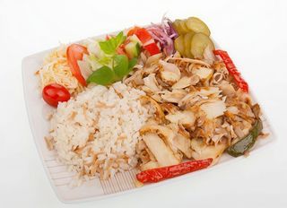 Talerz kebab i kurczak