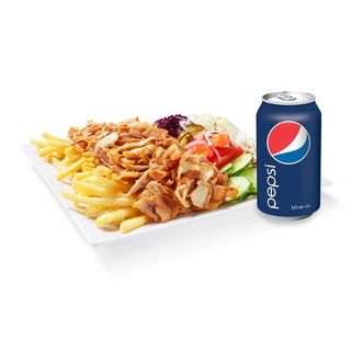 Kebab na talerzu zestaw: classic/XXL