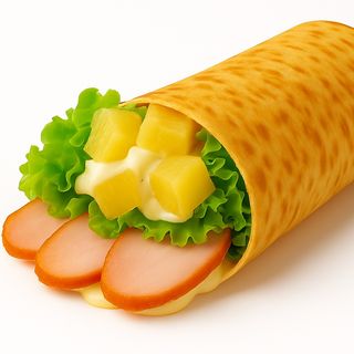 Naleśnik-roll "Hawajski z kurczakiem"