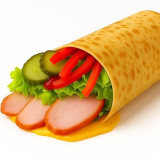 Naleśnik-roll "Z kurczakiem na bogato"