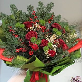 Bukiet zimowy w stylu "GRINCH"