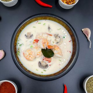 Tom Kha prawns 1p