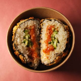 Sushi burger vege