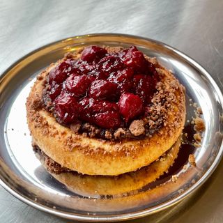 Drożdżówka czekoladowo-wiśniowa