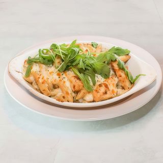 Penne z kurczakiem i szpinakiem