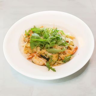 Tagliatelle z krewetkami