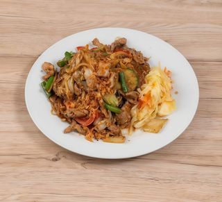 Makaron sojowy z wołowiną