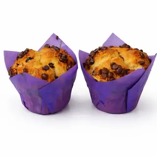 Muffinka waniliowa z łezkami czekolady