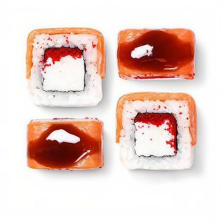 Rolka z Łososiem Philadelphia Teriyaki Zapieczona (8 sztuk)