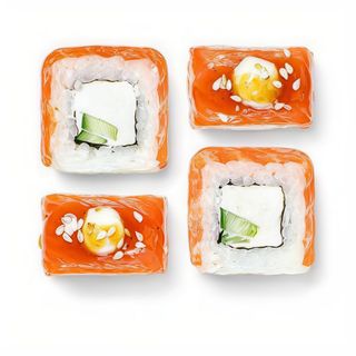 Rolka z Łososiem Philadelphia-Lemongrass (8 sztuk)