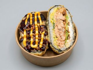 Sushi Burger z smażonym łososiem 450gr